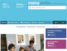 Tablet Screenshot of mamapedia.com